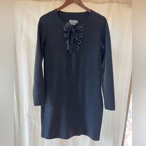 Vineyard Vines merino wool lace up dress